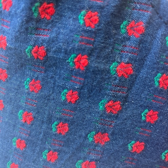 Women's Blue and Red Corset Top - Picture 7 of 7